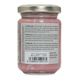Fleur Chalky Look Paint - Elegant Rose, 4.4 oz jar back