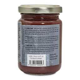 Fleur Chalky Look Paint - Burnt Umber, 4.4 oz jar back