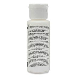 DecoArt Americana Acrylic Paint - White Wash, 2 oz (Back of bottle)