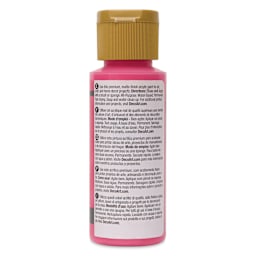 Back of DecoArt Americana Acrylic Paint - Dragon Fruit, 2 oz bottle
