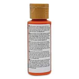 DecoArt Americana Acrylic Paint - Burnt Orange, 2 oz (Back of bottle)