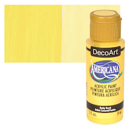 DecoArt Americana Acrylic Paint - Baby Duck, 2 oz bottle and swatch