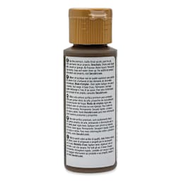 DecoArt Americana Acrylic Paint - Raw Umber, 2 oz (Back of bottle)