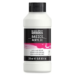 Liquitex Basics Acrylic Fluid Medium - 8.5 oz bottler of Gloss Medium
