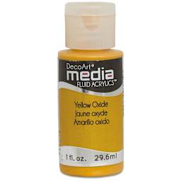 Deco Art Media Fluid Acrylic, 1 oz Bottle - Yellow Oxide