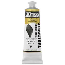 Matisse Structure Paint - Shungite Black, 75 ml