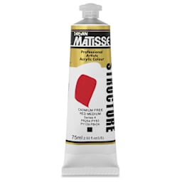Matisse Structure Paint - Cadmium-Free Red Medium, 75 ml