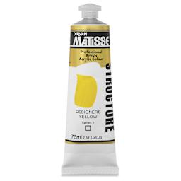 Matisse Structure Paint - Designers Yellow, 75 ml