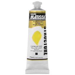 Matisse Structure Paint - Cadmium-Free Yellow Light, 75 ml