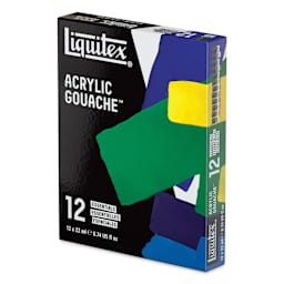 Liquitex Acrylic Gouache - Set of 12, Essentials, 22 ml, packaging