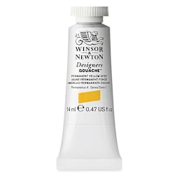 Winsor & Newton Designers Gouache - Permanent Yellow Deep, 14 ml tube