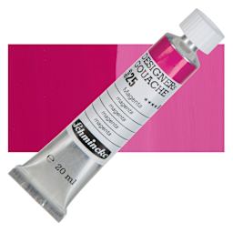 Schmincke Designers Gouache - Magenta, 20 ml Tube and swatch