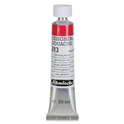 Schmincke Designers Gouache - Geranium Red, 20 ml Tube