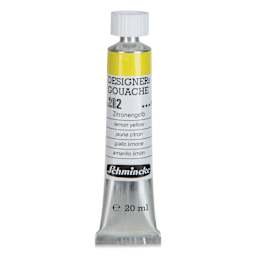 Schmincke Designers Gouache - Lemon Yellow, 20 ml Tube