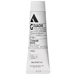 Holbein Acrylic Gouache - Titanium White, 20 ml tube