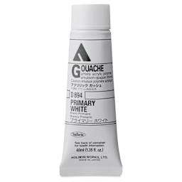 Holbein Acrylic Gouache – Primary White, 40 ml tube