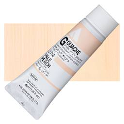 Holbein Acrylic Gouache - Pale Peach, 40 ml tube and swatch