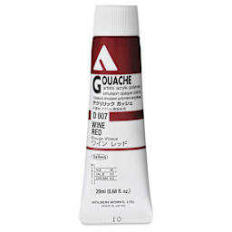Holbein Acrylic Gouache - Wine Red, 20 ml tube