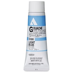 Holbein Acrylic Gouache - Light Blue, 40 ml tube