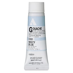 Holbein Acrylic Gouache – Misty Blue, 40 ml tube
