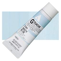 Holbein Acrylic Gouache - Misty Blue, 40 ml tube and swatch