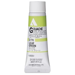 Holbein Acrylic Gouache – Leaf Green, 40 ml tube