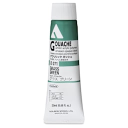 Holbein Acrylic Gouache - Grass Green, 20 ml tube