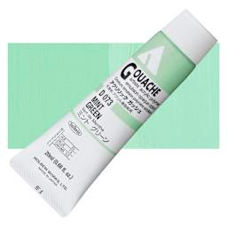 Holbein Acrylic Gouache - Mint Green, 20 ml tube and swatch