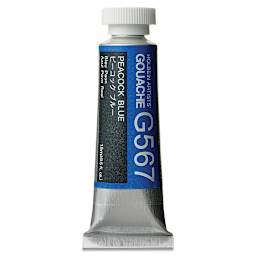 Holbein Artists' Gouache - Peacock Blue, 15 ml tube