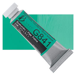 Holbein Irodori Artist Gouache - Pale Patina, 15 ml, Tube and swatch
