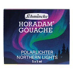 Schmincke Horadam Artist Gouache - Set of 6, Northern Lights, 5 ml tube front of package