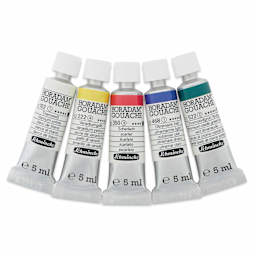 Schmincke Horadam Artist Gouache - BLICK Exclusive, Set of 5, 5 ml tubes out of package