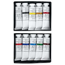 M. Graham Artists' Gouache - Set of 10, Deluxe Set, 15 ml Tubes in box
