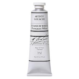 M. Graham Artists' Gouache - Titanium White, 59 ml tube