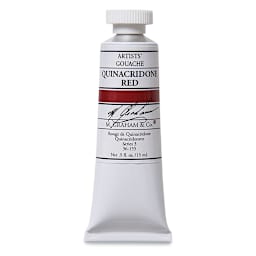 M. Graham Artists' Gouache - Quinacridone Red, 15 ml tube