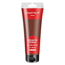 Caran d'Ache Studio Gouache - Burnt Sienna, 250 ml, Tube
