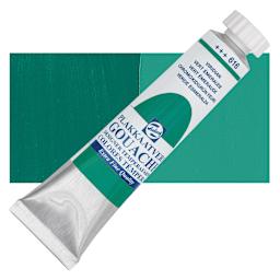 Royal Talens Gouache - Viridian, 20 ml tube and swatch
