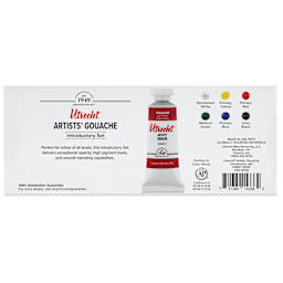 Utrecht Artists' Gouache - Set of 6, Introductory, 14 ml Tubes