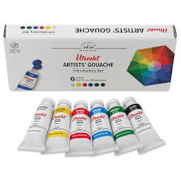 Utrecht Artists' Gouache - Set of 6, Introductory, 14 ml Tubes