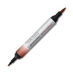 Winsor & Newton Promarker Watercolor Marker - Burnt Red