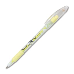 Pentel Milky Pop Pen Set - Angled view of Yellow pen