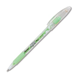 Pentel Milky Pop Pen Set - Angled view of Mint Green pen
