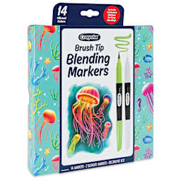 Crayola Signature Blending Markers - Set of 16, front of packaging