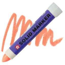 Sakura Solid Paint Marker - Fluorescent Orange marker and swatch