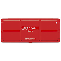 Caran d'Ache Gouache Studio Set - Set of 14 Pans w/White Tube, packaging