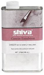 Ricehson Casein Emulsion - front view of 1 pint can