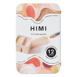 Himi Jelly Gouache Paint - Set of 12, Lovely Portrait, 12 g cups front of packaging