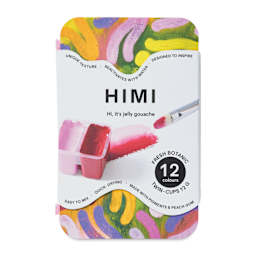 Himi Jelly Gouache Paint - Set of 12, Fresh Botanical, 12 g cups front of package