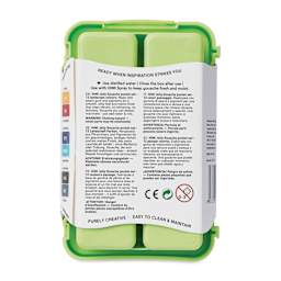 Himi Jelly Gouache Paint - Set of 12, Nature Landscape, 12 g cups back of packaging