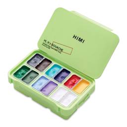 Himi Jelly Gouache Paint - Set of 12, Nature Landscape, 12 g cups